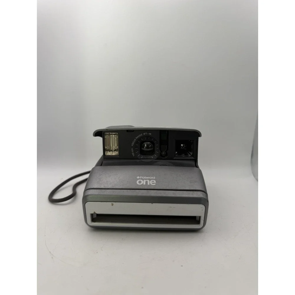 Vintage Polaroid One 600 Instant Film Camera Silver Gray Untested